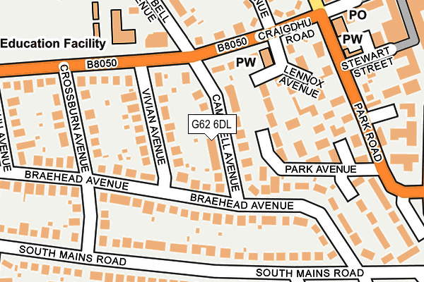 G62 6DL map - OS OpenMap – Local (Ordnance Survey) G62 6DL map - OS OpenMap – Local (Ordnance Survey)