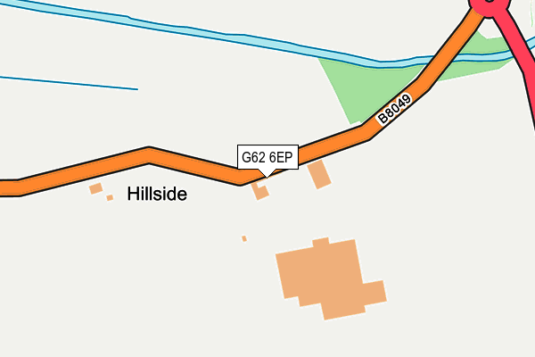 G62 6EP map - OS OpenMap – Local (Ordnance Survey)