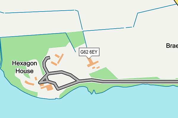 G62 6EY map - OS OpenMap – Local (Ordnance Survey)