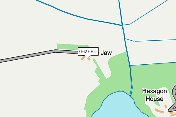 G62 6HD map - OS OpenMap – Local (Ordnance Survey)