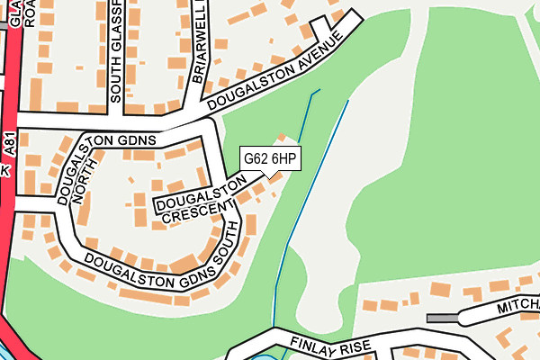 G62 6HP map - OS OpenMap – Local (Ordnance Survey)