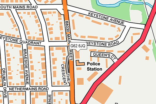 G62 6JQ map - OS OpenMap – Local (Ordnance Survey) G62 6JQ map - OS OpenMap – Local (Ordnance Survey)