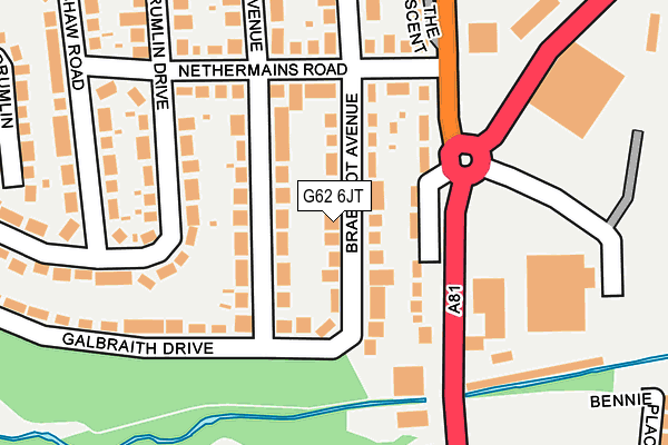 G62 6JT map - OS OpenMap – Local (Ordnance Survey) G62 6JT map - OS OpenMap – Local (Ordnance Survey)