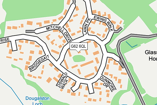 G62 6QL map - OS OpenMap – Local (Ordnance Survey)