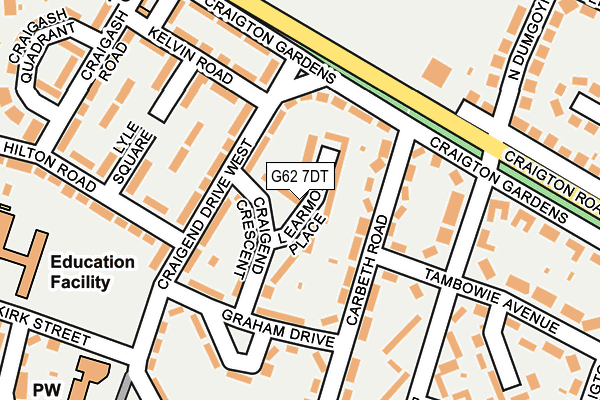 G62 7DT map - OS OpenMap – Local (Ordnance Survey) G62 7DT map - OS OpenMap – Local (Ordnance Survey)