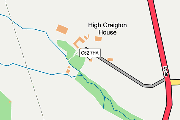 G62 7HA map - OS OpenMap – Local (Ordnance Survey)