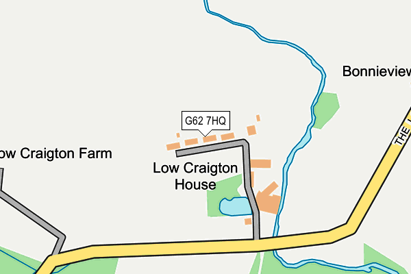 G62 7HQ map - OS OpenMap – Local (Ordnance Survey)