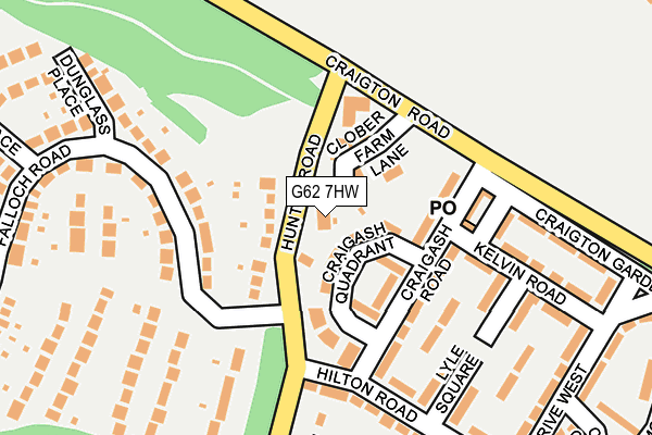 G62 7HW map - OS OpenMap – Local (Ordnance Survey) G62 7HW map - OS OpenMap – Local (Ordnance Survey)