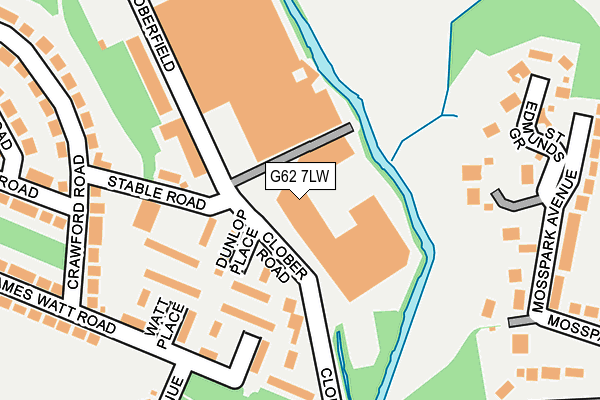 G62 7LW map - OS OpenMap – Local (Ordnance Survey) G62 7LW map - OS OpenMap – Local (Ordnance Survey)
