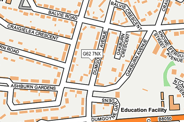 G62 7NX map - OS OpenMap – Local (Ordnance Survey) G62 7NX map - OS OpenMap – Local (Ordnance Survey)
