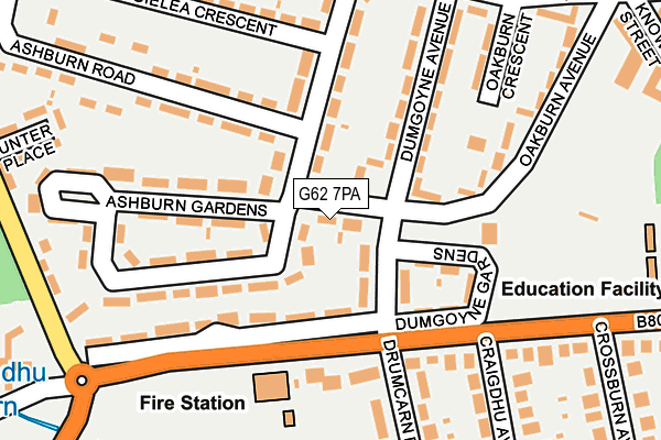 G62 7PA map - OS OpenMap – Local (Ordnance Survey) G62 7PA map - OS OpenMap – Local (Ordnance Survey)