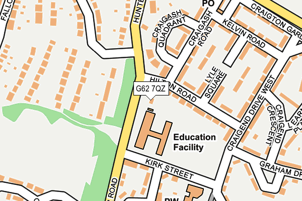 G62 7QZ map - OS OpenMap – Local (Ordnance Survey) G62 7QZ map - OS OpenMap – Local (Ordnance Survey)