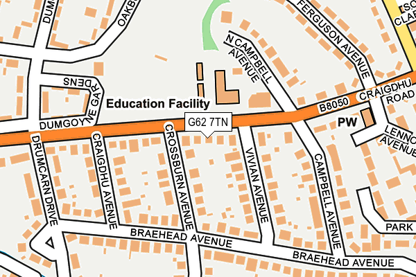 G62 7TN map - OS OpenMap – Local (Ordnance Survey) G62 7TN map - OS OpenMap – Local (Ordnance Survey)
