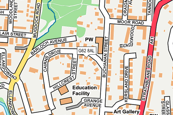 G62 8AL map - OS OpenMap – Local (Ordnance Survey) G62 8AL map - OS OpenMap – Local (Ordnance Survey)