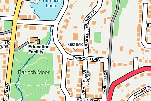 G62 8AR map - OS OpenMap – Local (Ordnance Survey) G62 8AR map - OS OpenMap – Local (Ordnance Survey)