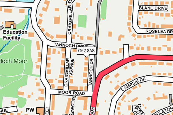 G62 8AS map - OS OpenMap – Local (Ordnance Survey) G62 8AS map - OS OpenMap – Local (Ordnance Survey)