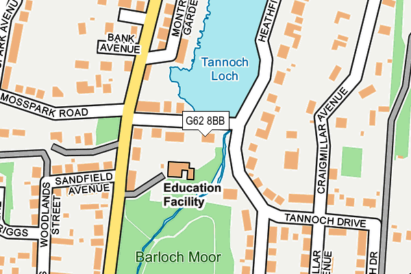 G62 8BB map - OS OpenMap – Local (Ordnance Survey) G62 8BB map - OS OpenMap – Local (Ordnance Survey)