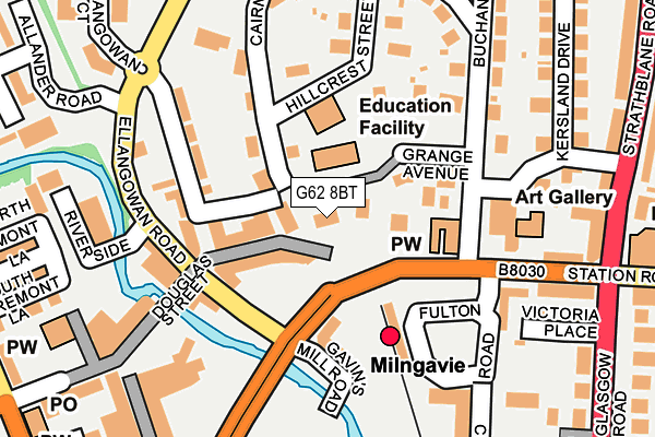 G62 8BT map - OS OpenMap – Local (Ordnance Survey) G62 8BT map - OS OpenMap – Local (Ordnance Survey)