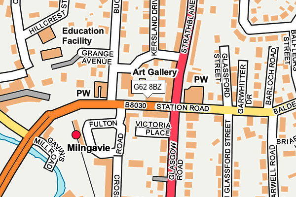 G62 8BZ map - OS OpenMap – Local (Ordnance Survey) G62 8BZ map - OS OpenMap – Local (Ordnance Survey)