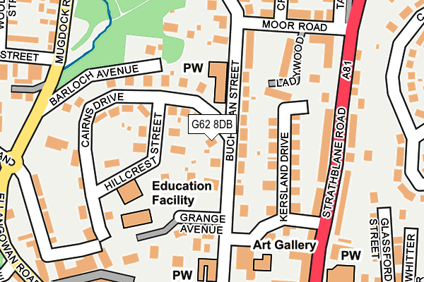 G62 8DB map - OS OpenMap – Local (Ordnance Survey) G62 8DB map - OS OpenMap – Local (Ordnance Survey)