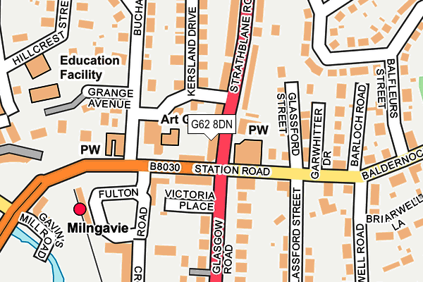 G62 8DN map - OS OpenMap – Local (Ordnance Survey) G62 8DN map - OS OpenMap – Local (Ordnance Survey)
