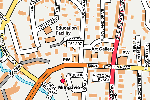 G62 8DZ map - OS OpenMap – Local (Ordnance Survey) G62 8DZ map - OS OpenMap – Local (Ordnance Survey)