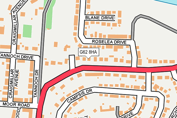 G62 8HA map - OS OpenMap – Local (Ordnance Survey) G62 8HA map - OS OpenMap – Local (Ordnance Survey)
