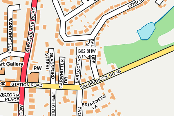 G62 8HW map - OS OpenMap – Local (Ordnance Survey) G62 8HW map - OS OpenMap – Local (Ordnance Survey)