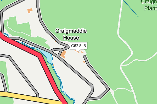 G62 8LB map - OS OpenMap – Local (Ordnance Survey) G62 8LB map - OS OpenMap – Local (Ordnance Survey)