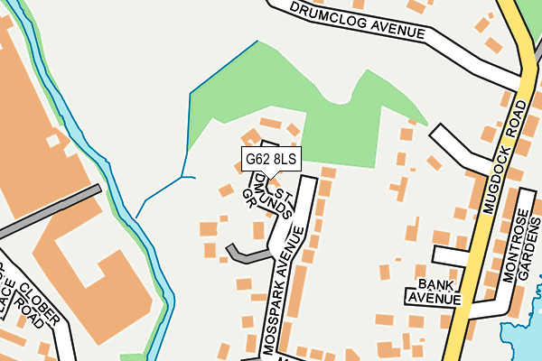 G62 8LS map - OS OpenMap – Local (Ordnance Survey) G62 8LS map - OS OpenMap – Local (Ordnance Survey)