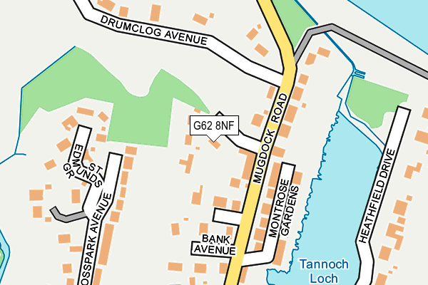 G62 8NF map - OS OpenMap – Local (Ordnance Survey) G62 8NF map - OS OpenMap – Local (Ordnance Survey)