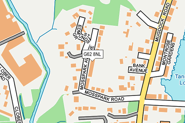 G62 8NL map - OS OpenMap – Local (Ordnance Survey) G62 8NL map - OS OpenMap – Local (Ordnance Survey)