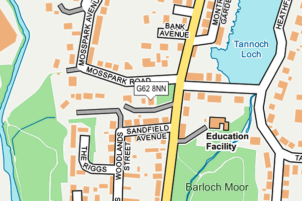 G62 8NN map - OS OpenMap – Local (Ordnance Survey) G62 8NN map - OS OpenMap – Local (Ordnance Survey)