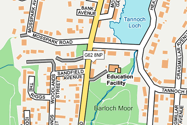 G62 8NP map - OS OpenMap – Local (Ordnance Survey) G62 8NP map - OS OpenMap – Local (Ordnance Survey)