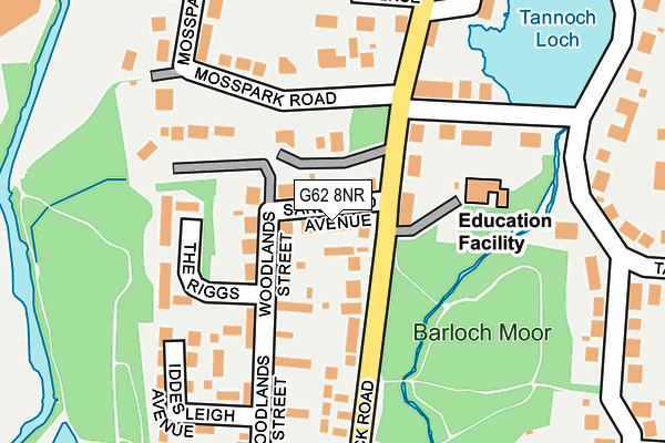 G62 8NR map - OS OpenMap – Local (Ordnance Survey) G62 8NR map - OS OpenMap – Local (Ordnance Survey)