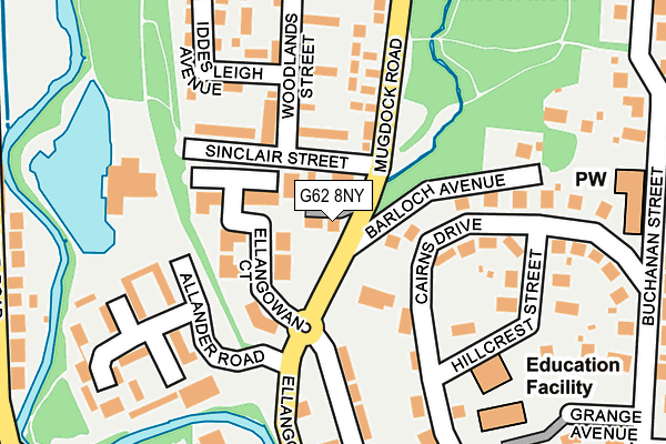 G62 8NY map - OS OpenMap – Local (Ordnance Survey) G62 8NY map - OS OpenMap – Local (Ordnance Survey)