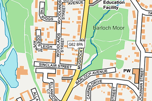 G62 8PA map - OS OpenMap – Local (Ordnance Survey) G62 8PA map - OS OpenMap – Local (Ordnance Survey)