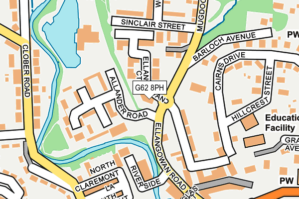 G62 8PH map - OS OpenMap – Local (Ordnance Survey) G62 8PH map - OS OpenMap – Local (Ordnance Survey)