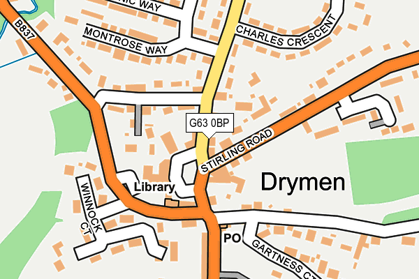 G63 0BP map - OS OpenMap – Local (Ordnance Survey) G63 0BP map - OS OpenMap – Local (Ordnance Survey)