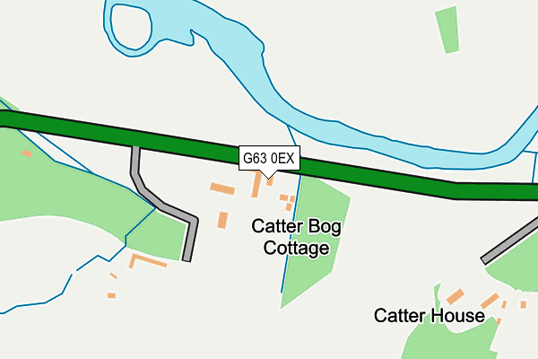G63 0EX map - OS OpenMap – Local (Ordnance Survey)
