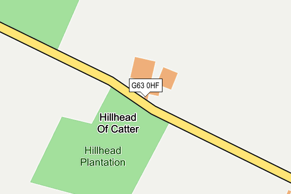 G63 0HF map - OS OpenMap – Local (Ordnance Survey)