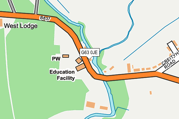 G63 0JE map - OS OpenMap – Local (Ordnance Survey) G63 0JE map - OS OpenMap – Local (Ordnance Survey)