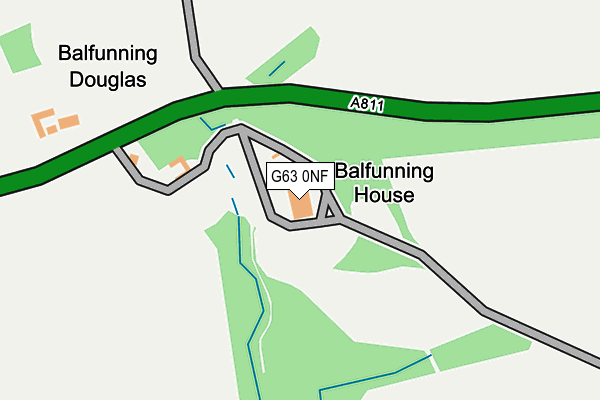 G63 0NF map - OS OpenMap – Local (Ordnance Survey) G63 0NF map - OS OpenMap – Local (Ordnance Survey)