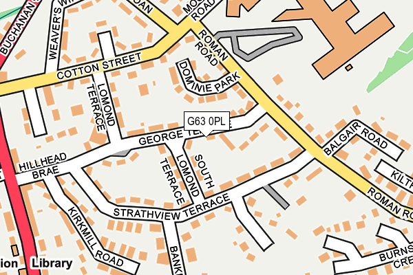 G63 0PL map - OS OpenMap – Local (Ordnance Survey)