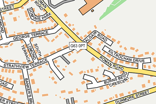 G63 0PT map - OS OpenMap – Local (Ordnance Survey) G63 0PT map - OS OpenMap – Local (Ordnance Survey)