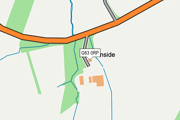 G63 0RP map - OS OpenMap – Local (Ordnance Survey)