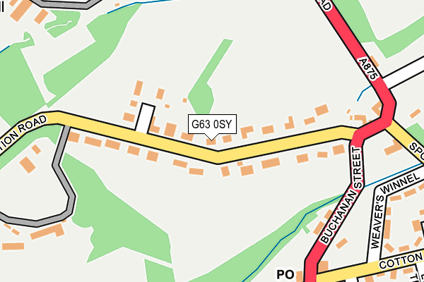G63 0SY map - OS OpenMap – Local (Ordnance Survey) G63 0SY map - OS OpenMap – Local (Ordnance Survey)
