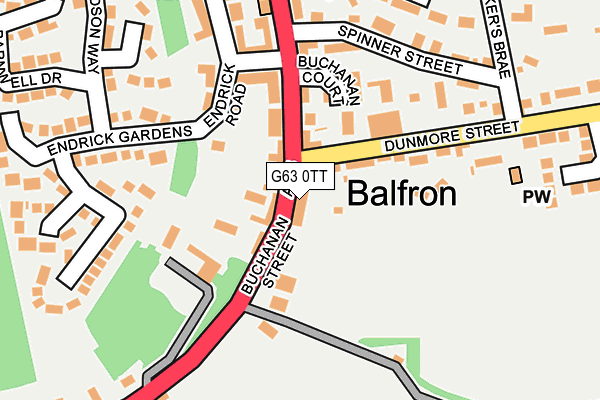 G63 0TT map - OS OpenMap – Local (Ordnance Survey) G63 0TT map - OS OpenMap – Local (Ordnance Survey)