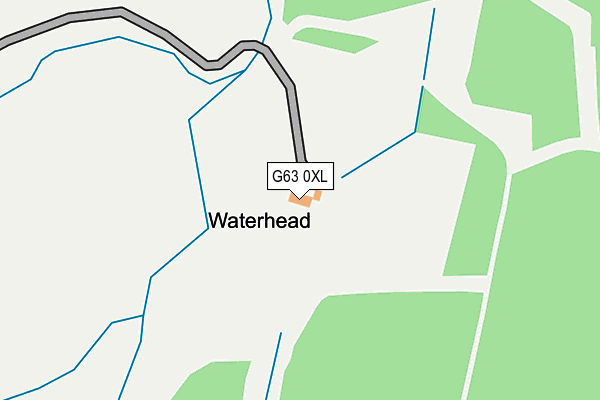 G63 0XL map - OS OpenMap – Local (Ordnance Survey)