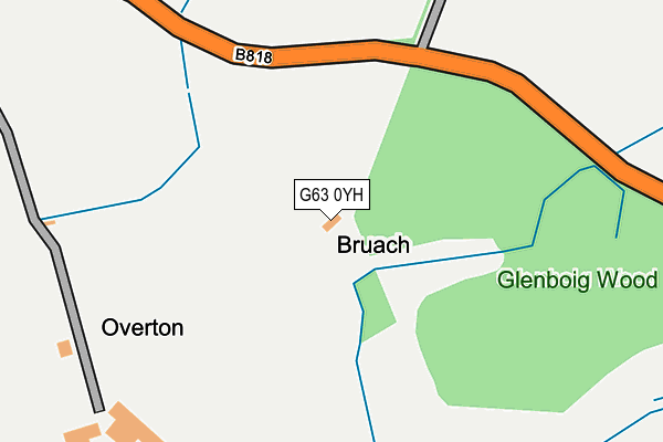 G63 0YH map - OS OpenMap – Local (Ordnance Survey) G63 0YH map - OS OpenMap – Local (Ordnance Survey)
